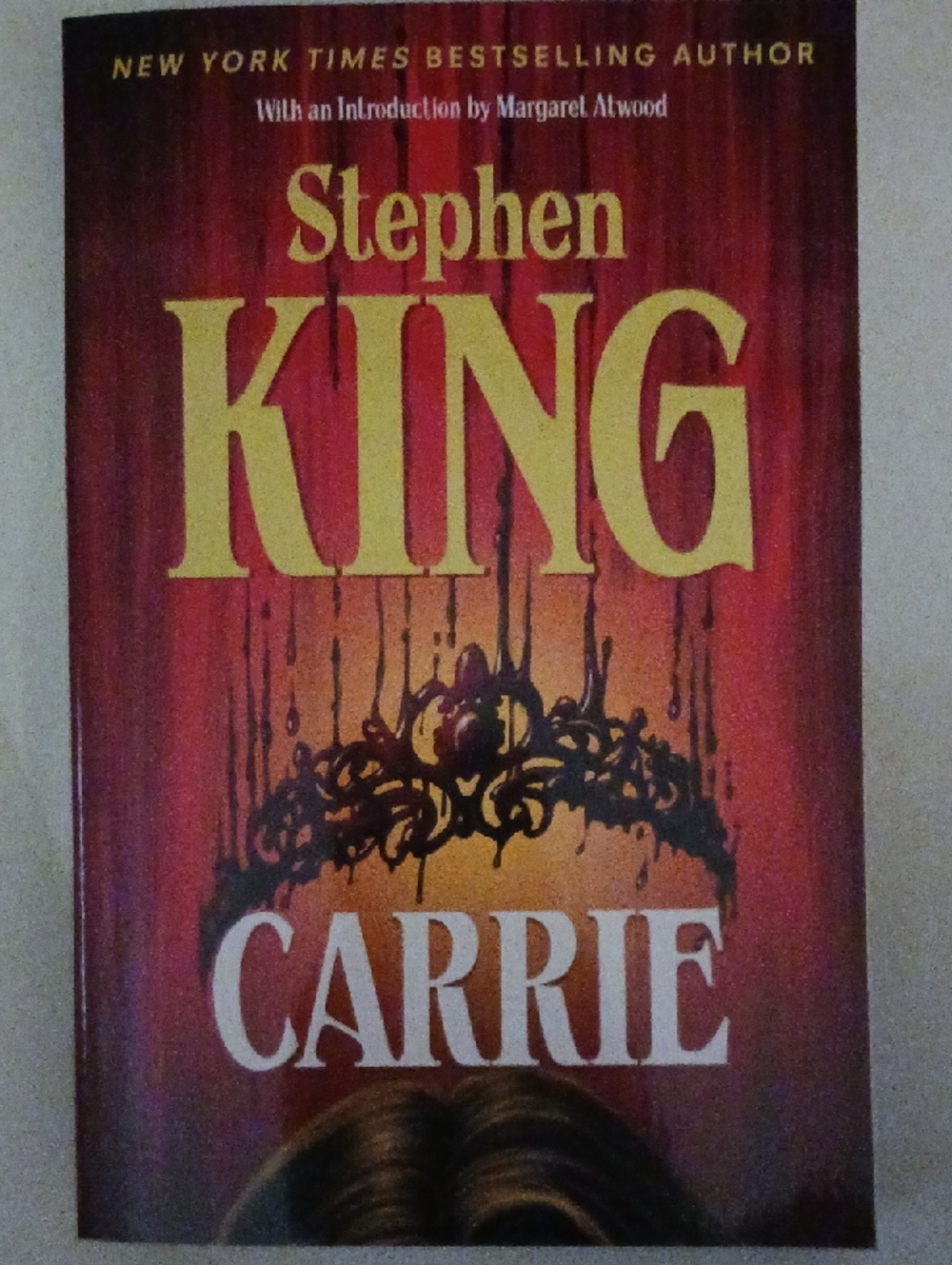 Stephen King Carrie Paperback Book - Red & Gold Cover